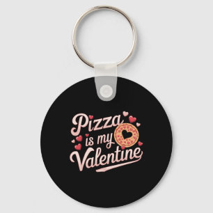 Pizza ist mein Valentiner Valentinstag Herz Pepper Schlüsselanhänger