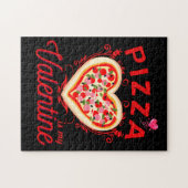 Pizza ist mein Valentiner Valentinstag Puzzle (Horizontal)