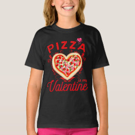 Pizza ist mein Valentiner Valentinstag T-Shirt