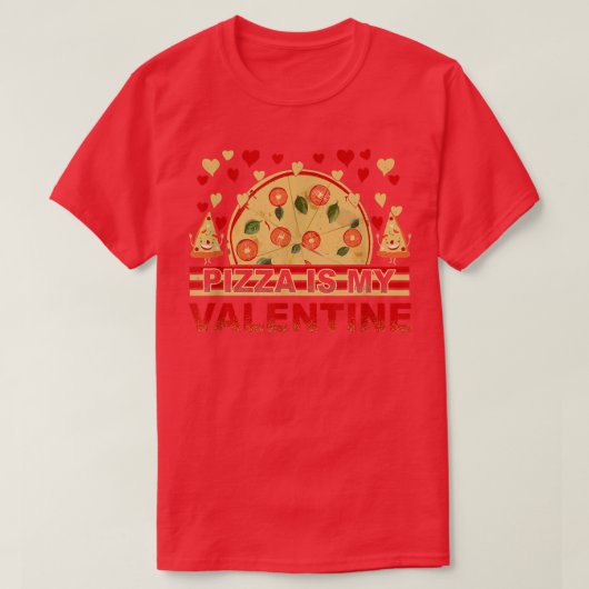 Pizza ist mein Valentinherz Kleinkind Kinder Kinde T-Shirt (Design vorne)