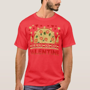 Pizza ist mein Valentinherz Kleinkind Kinder Kinde T-Shirt