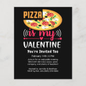 Pizza ist mein Valentinisches Party Flyer (Vorne)