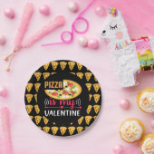 Pizza ist mein Valentinisches Party Pappteller (Party)