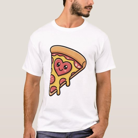 Pizza ist mein Valentinisches Shirt (Vorderseite)