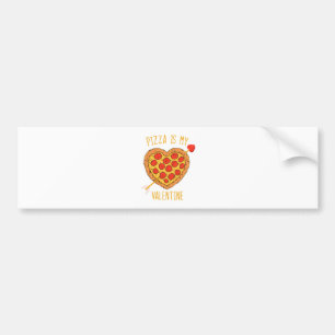 Pizza ist mein Valentinstag Autoaufkleber