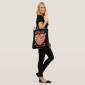 Pizza ist mein Valentinstag Funny Tasche (Am Model)