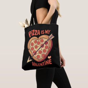Pizza ist mein Valentinstag Lustig Tasche