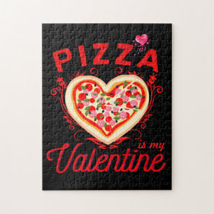 Pizza ist mein Valentinstag Lustiger Valentinstag Puzzle