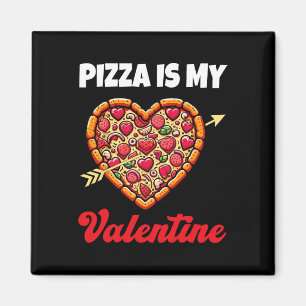 Pizza ist mein Valentinstag Valentinstag Herz Pepp Magnet