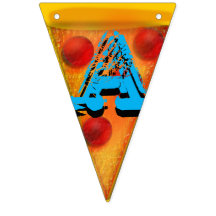 Pizza ist meine Bae Pizza-Party-Flaggen-Anhänger