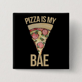 Pizza ist meine Bank Button