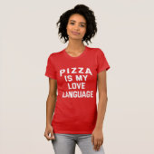 Pizza ist meine Liebe. Funny Pizza T-Shirt (Vorne ganz)