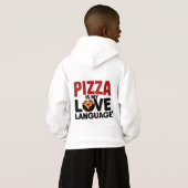 Pizza ist meine Liebe Hoodie (Schwarz voll)