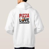 Pizza ist meine Liebe Hoodie (Rückseite)