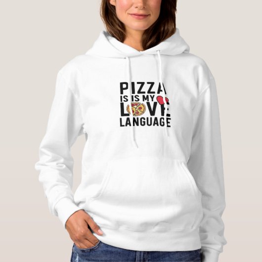 Pizza ist meine Liebe Hoodie (Vorderseite)