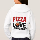 Pizza ist meine Liebe Hoodie (Rückseite)