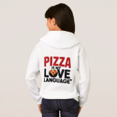 Pizza ist meine Liebe Hoodie (Schwarz voll)