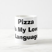 Pizza ist meine Liebe Kaffeetasse (Mittel)