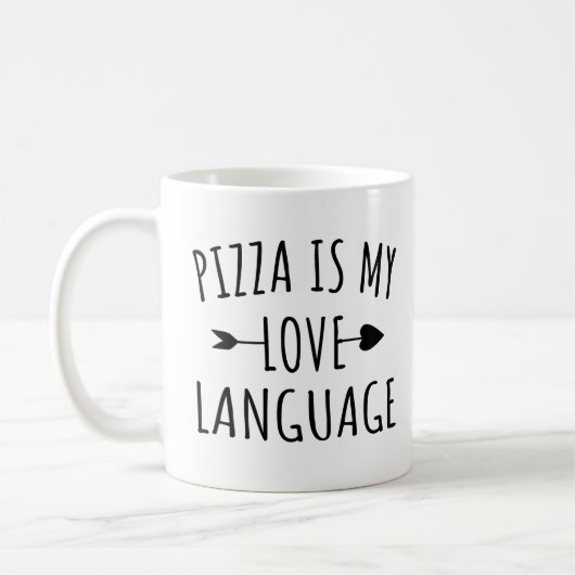Pizza ist meine Liebe - Pizza Lovers Kaffeetasse (Links)