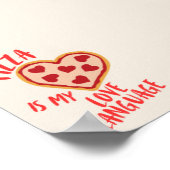 Pizza ist meine Liebe Poster (Ecke)