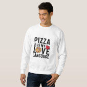 Pizza ist meine Liebe Sweatshirt (Vorne ganz)