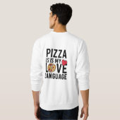 Pizza ist meine Liebe Sweatshirt (Schwarz voll)