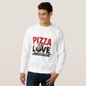 Pizza ist meine Liebe Sweatshirt (Vorne ganz)