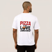 Pizza ist meine Liebe T-Shirt (Schwarz voll)