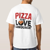 Pizza ist meine Liebe T-Shirt (Rückseite)