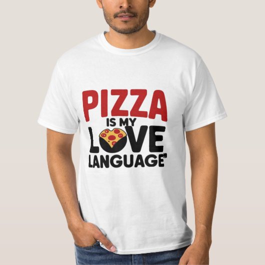 Pizza ist meine Liebe T-Shirt (Vorderseite)