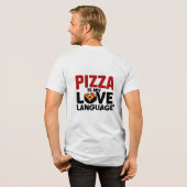 Pizza ist meine Liebe Tri-Blend Shirt (Rückseite voll)