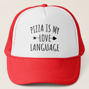 Pizza ist meine Liebessprache - Pizza Liebhaber Truckerkappe