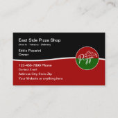 Pizza Italian Restaurant Business Card Design Visitenkarte (Vorderseite)