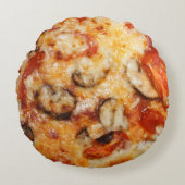 Pizza Italian Theme Rundes Kissen (Vorderseite)