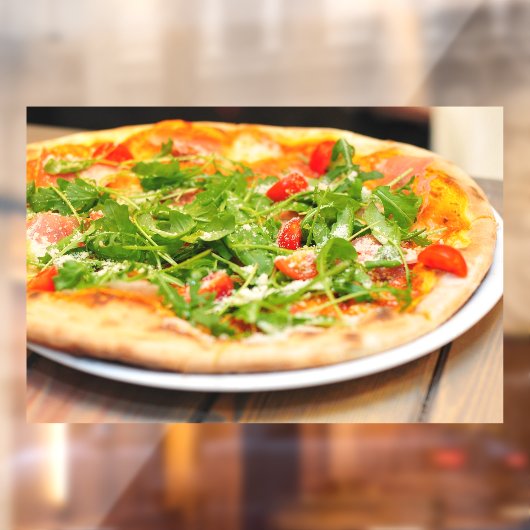 Pizza Italien Abendessen Cheraton Tomaten Pizzeria Fensteraufkleber (Blatt 2)