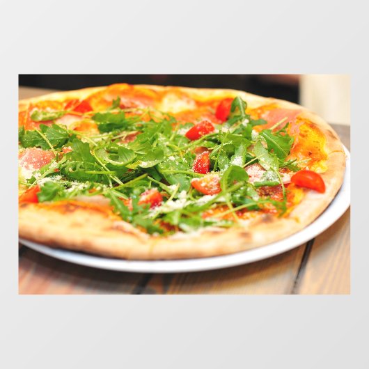 Pizza Italien Abendessen Cheraton Tomaten Pizzeria Fensteraufkleber (Blatt)