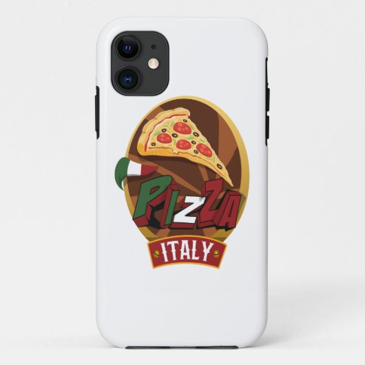 Pizza Italien. Unterstützen Sie Pizza. Case-Mate iPhone Hülle (Rückseite)