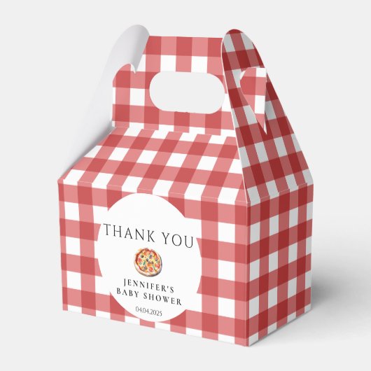 Pizza Italienische Lässig Baby Dusche Beutel Box Geschenkschachtel (Vorderseite)