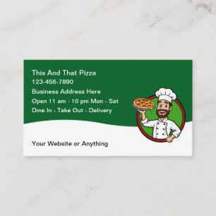 Pizza-Italienisches Restaurant-Geschäftskarten Visitenkarte