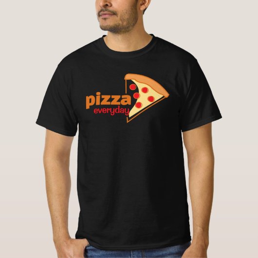 Pizza Jeden T - Shirt für Pizzaliebhaber (Vorderseite)