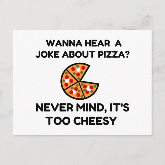 Pizza Joke Postkarte (Vorderseite)