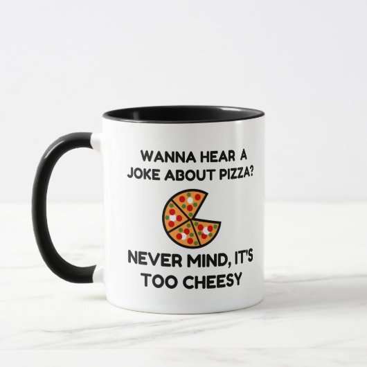 Pizza Joke Tasse (Links)