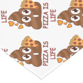 Pizza kacken Emoji Kurzer Tischläufer (Ecke)