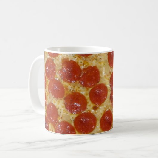 Pizza Kaffeetasse (Vorderseite Links)