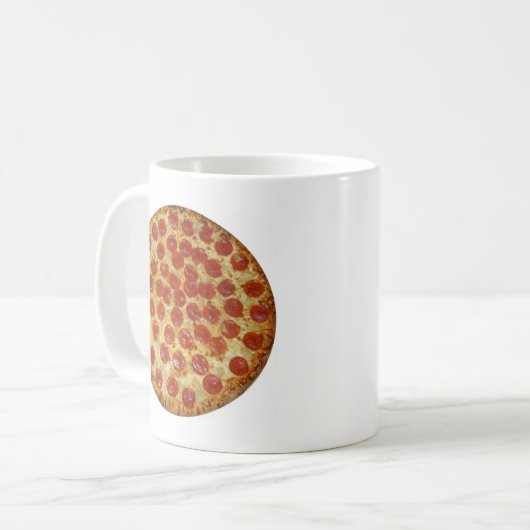 Pizza Kaffeetasse (Vorderseite Links)