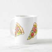 Pizza Kaffeetasse (Vorderseite Links)