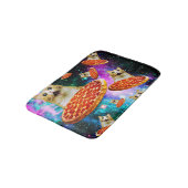 Pizza-Katze Badematte (Schrägansicht)