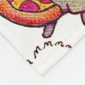 Pizza-Katze! Fleecedecke (Ecke)