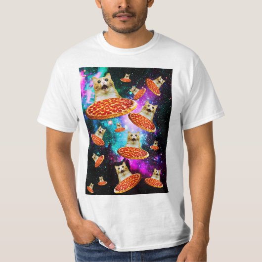 Pizza-Katze T-Shirt (Vorderseite)