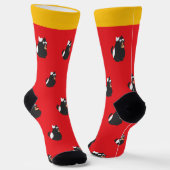 Pizza-Katzen-Socken Socken (Gewinkelt)